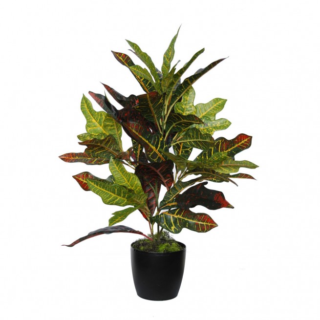 Planta semi-artificiala Ila, Croton Bush Medium Multicolor - 70 cm
